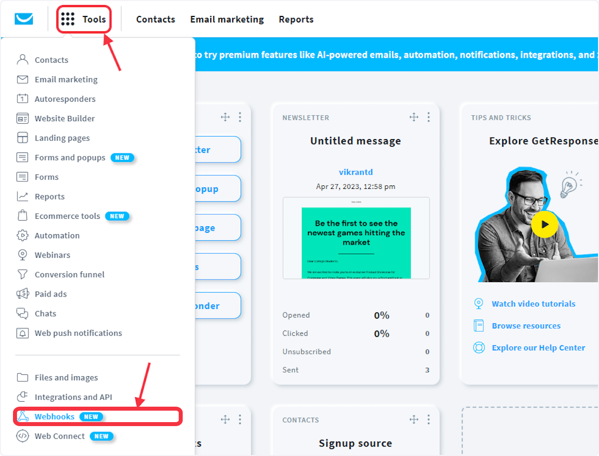 How To Set Up Webhook in GetResponse? - OttoKit