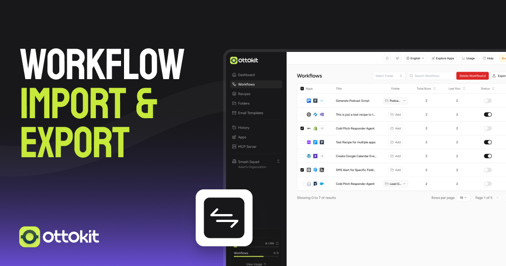 How to Share Workflows Using Import/Export - OttoKit